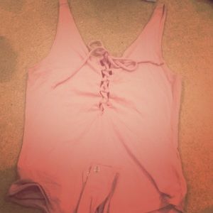 Pale pink bodysuit